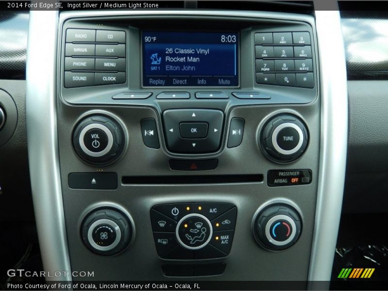Ingot Silver / Medium Light Stone 2014 Ford Edge SE
