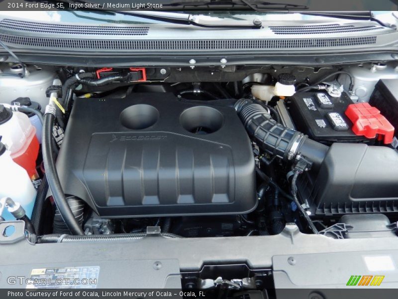 Ingot Silver / Medium Light Stone 2014 Ford Edge SE