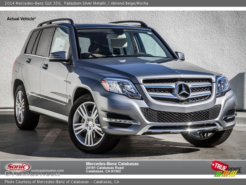 Palladium Silver Metallic / Almond Beige/Mocha 2014 Mercedes-Benz GLK 350