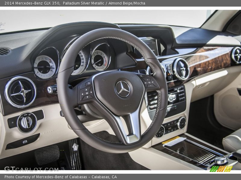 Palladium Silver Metallic / Almond Beige/Mocha 2014 Mercedes-Benz GLK 350