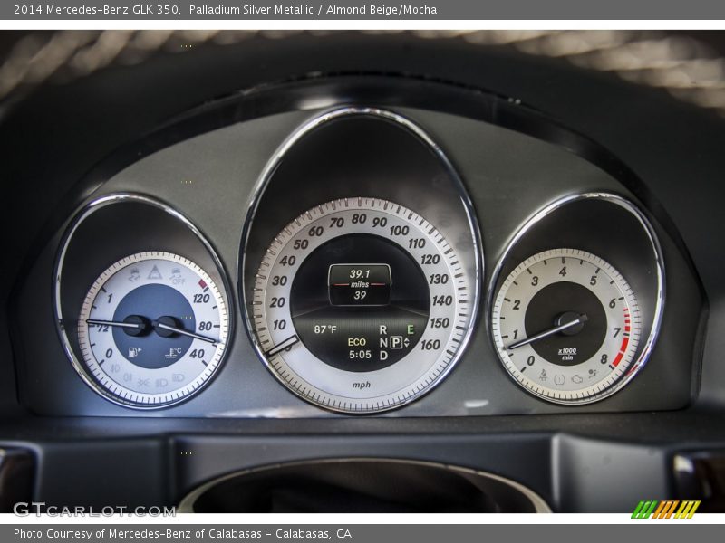 Palladium Silver Metallic / Almond Beige/Mocha 2014 Mercedes-Benz GLK 350