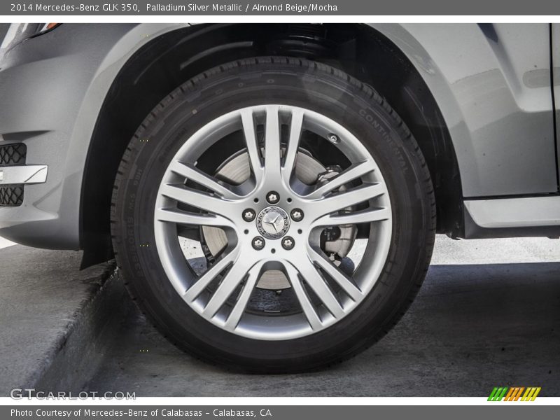 Palladium Silver Metallic / Almond Beige/Mocha 2014 Mercedes-Benz GLK 350