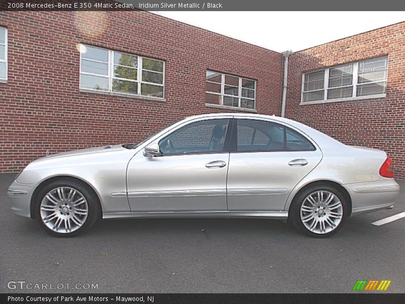 Iridium Silver Metallic / Black 2008 Mercedes-Benz E 350 4Matic Sedan
