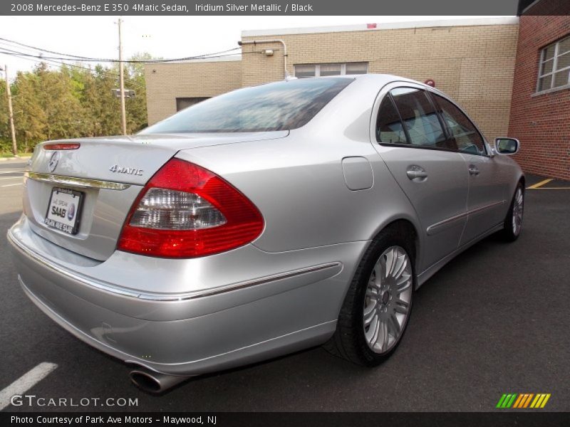Iridium Silver Metallic / Black 2008 Mercedes-Benz E 350 4Matic Sedan