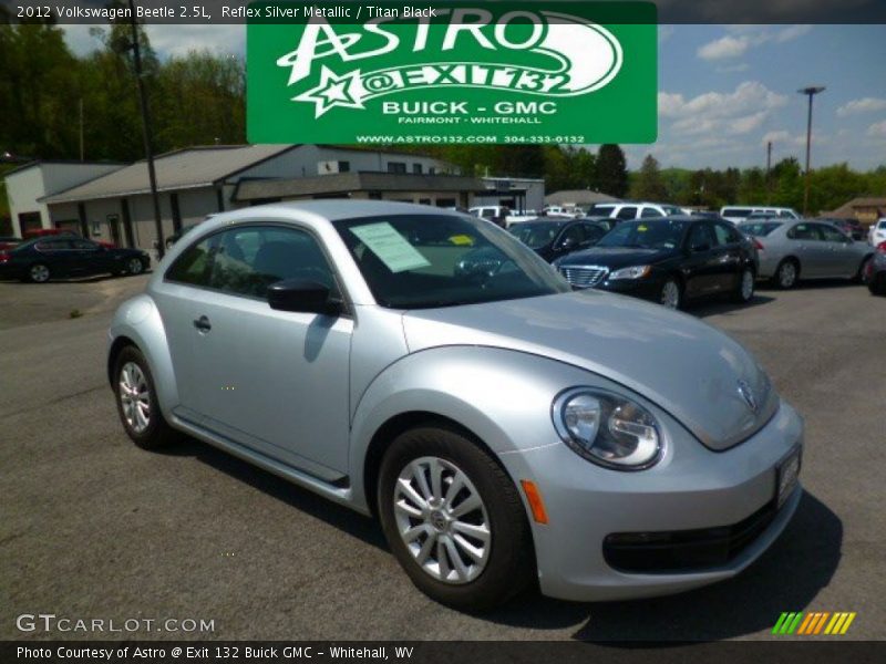 Reflex Silver Metallic / Titan Black 2012 Volkswagen Beetle 2.5L