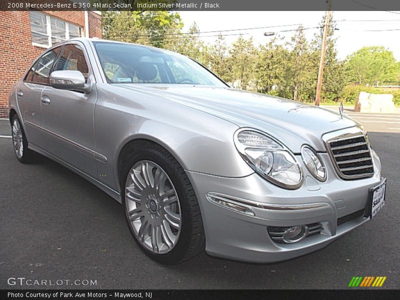 Iridium Silver Metallic / Black 2008 Mercedes-Benz E 350 4Matic Sedan