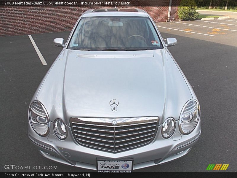 Iridium Silver Metallic / Black 2008 Mercedes-Benz E 350 4Matic Sedan