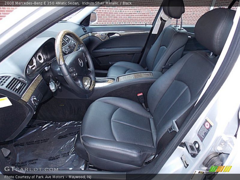 Iridium Silver Metallic / Black 2008 Mercedes-Benz E 350 4Matic Sedan