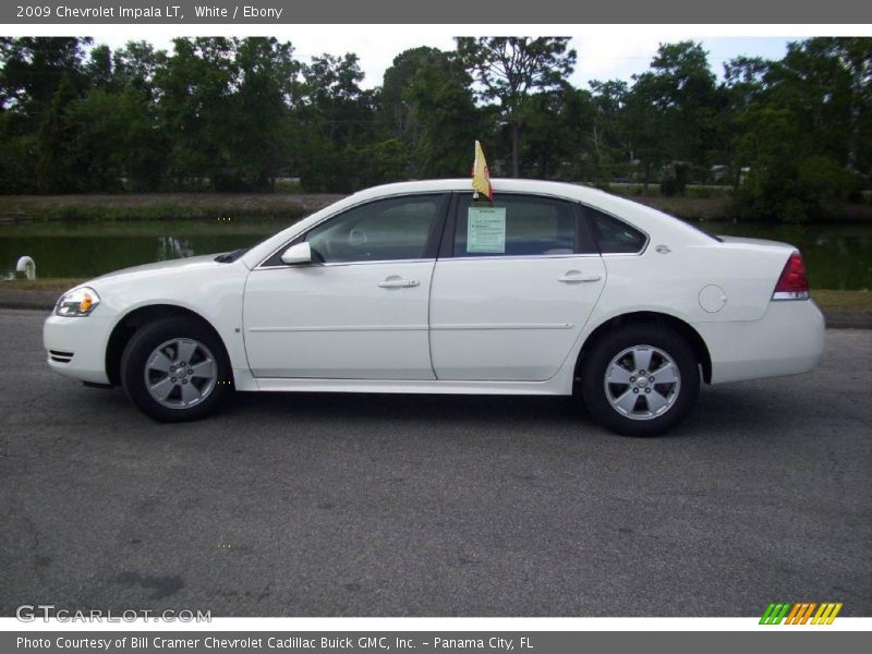 White / Ebony 2009 Chevrolet Impala LT