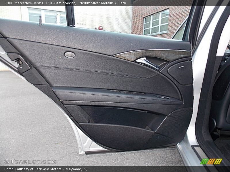 Iridium Silver Metallic / Black 2008 Mercedes-Benz E 350 4Matic Sedan