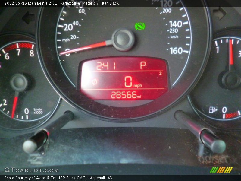 Reflex Silver Metallic / Titan Black 2012 Volkswagen Beetle 2.5L