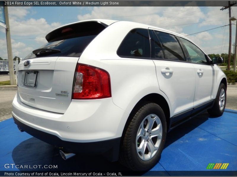 Oxford White / Medium Light Stone 2014 Ford Edge SEL EcoBoost