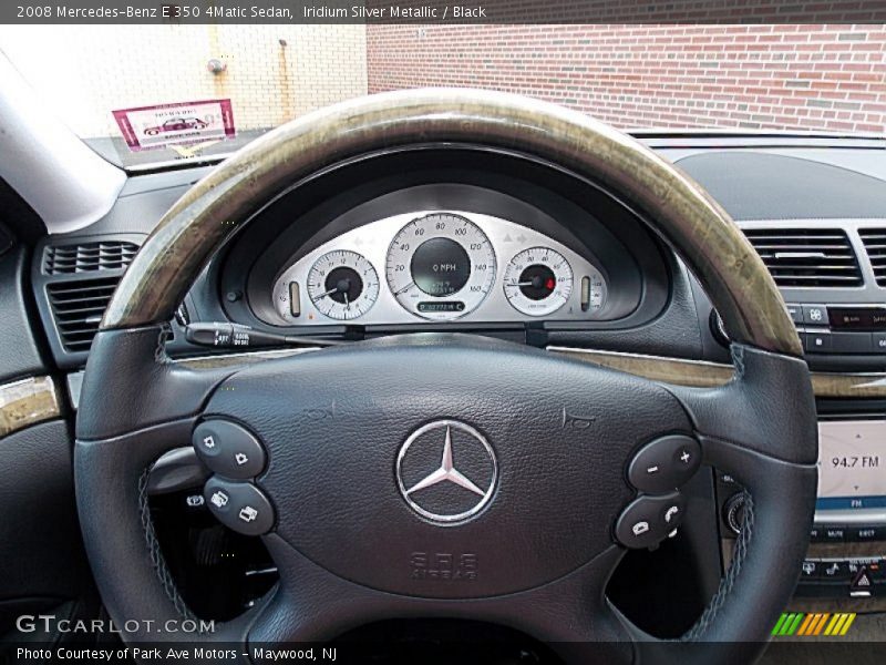 Iridium Silver Metallic / Black 2008 Mercedes-Benz E 350 4Matic Sedan