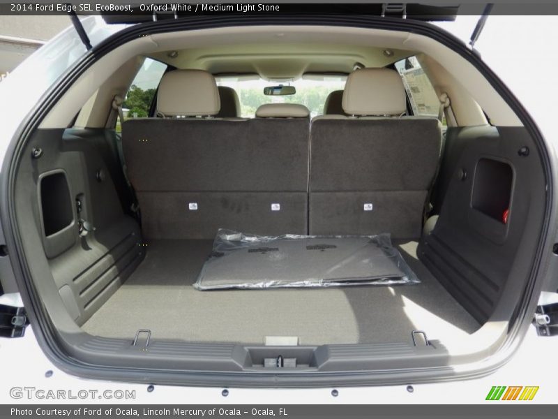 Oxford White / Medium Light Stone 2014 Ford Edge SEL EcoBoost