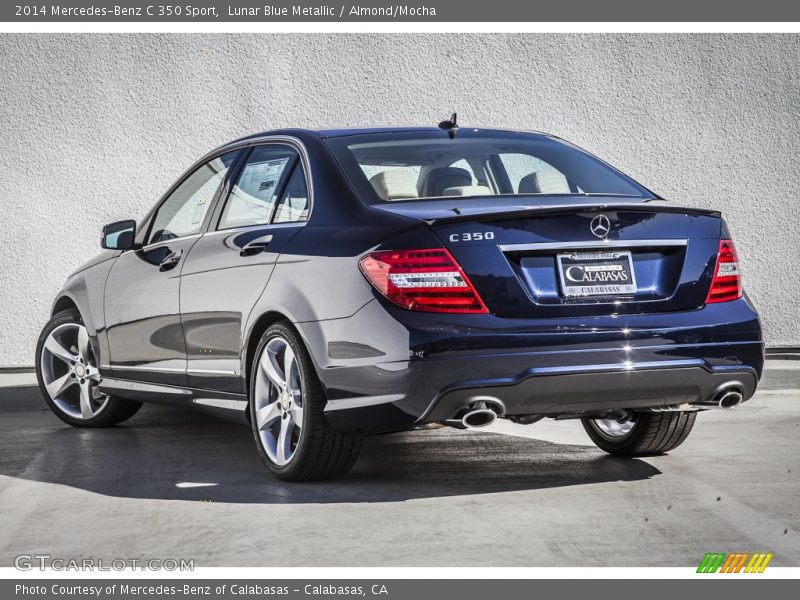 Lunar Blue Metallic / Almond/Mocha 2014 Mercedes-Benz C 350 Sport