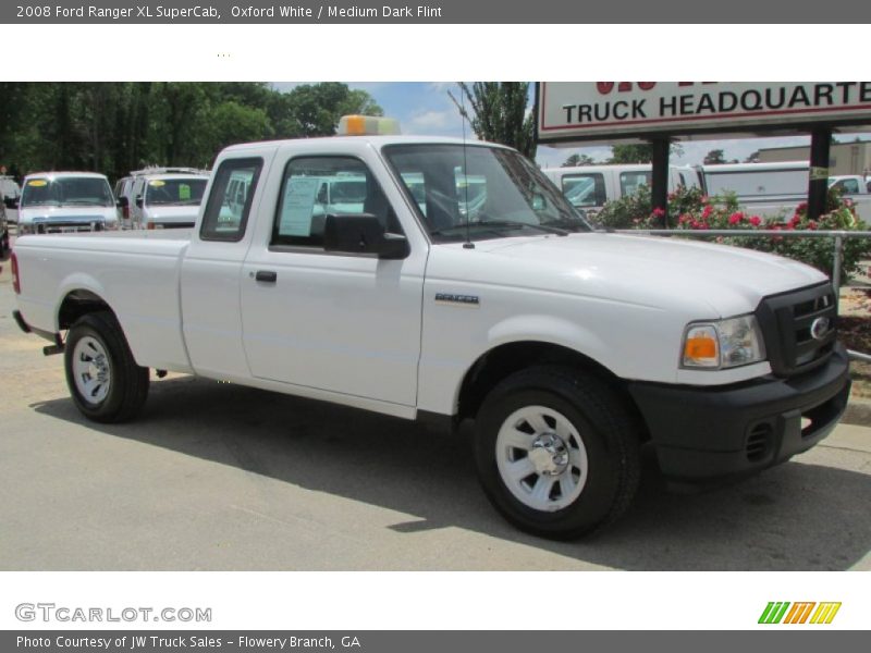 Oxford White / Medium Dark Flint 2008 Ford Ranger XL SuperCab