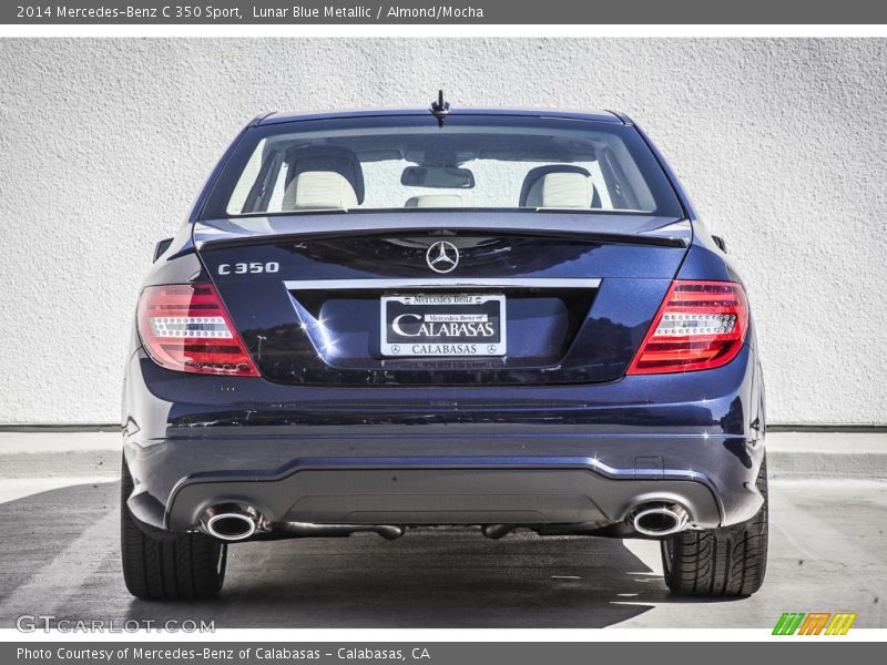 Lunar Blue Metallic / Almond/Mocha 2014 Mercedes-Benz C 350 Sport