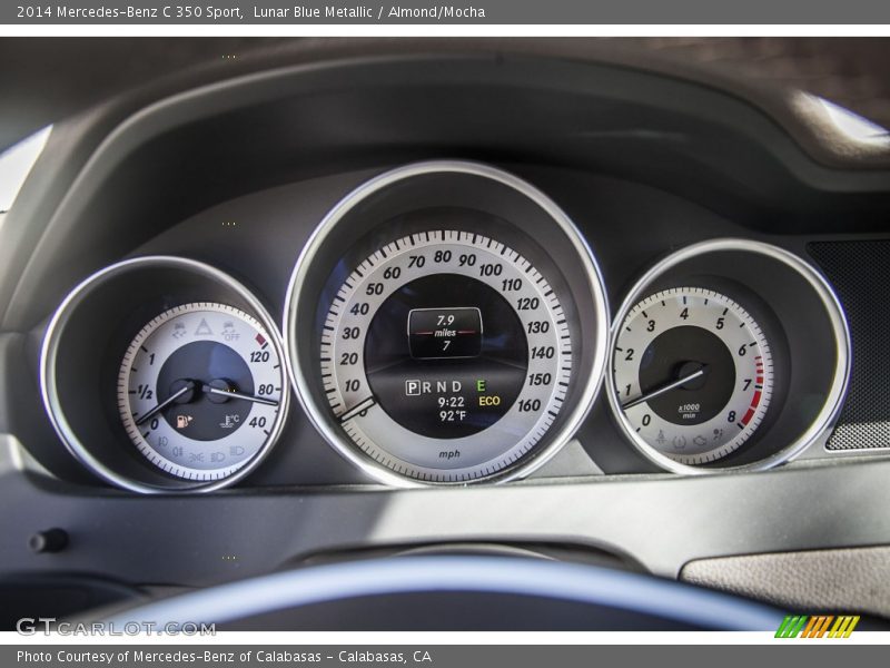 Lunar Blue Metallic / Almond/Mocha 2014 Mercedes-Benz C 350 Sport