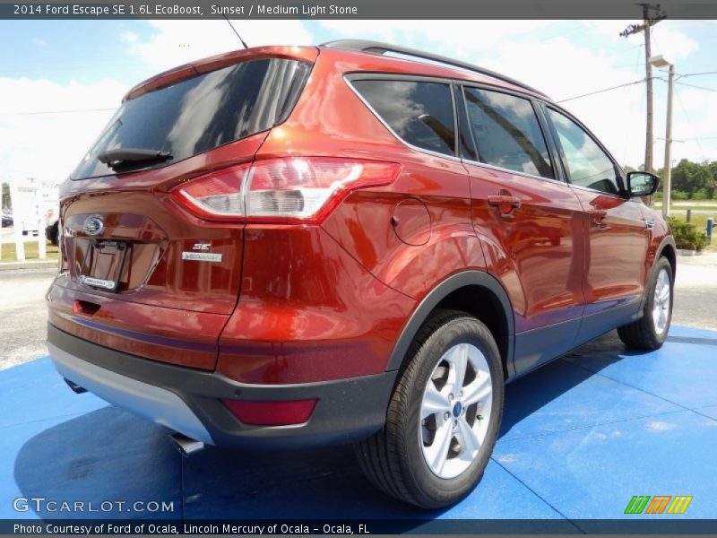 Sunset / Medium Light Stone 2014 Ford Escape SE 1.6L EcoBoost