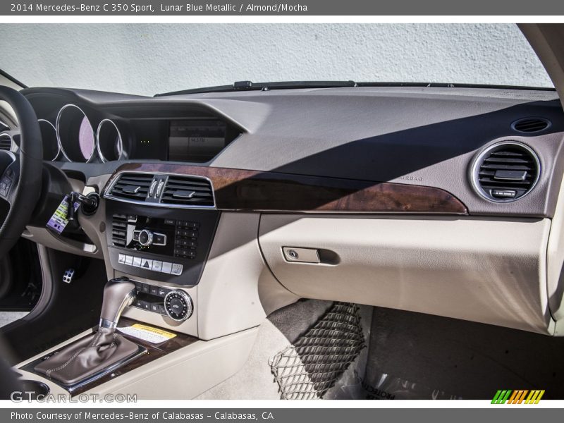 Lunar Blue Metallic / Almond/Mocha 2014 Mercedes-Benz C 350 Sport