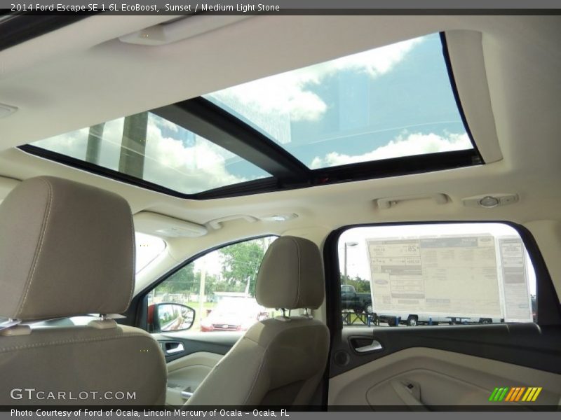 Sunset / Medium Light Stone 2014 Ford Escape SE 1.6L EcoBoost