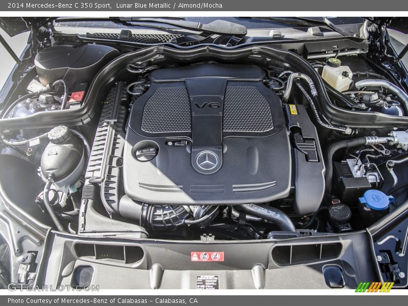 Lunar Blue Metallic / Almond/Mocha 2014 Mercedes-Benz C 350 Sport
