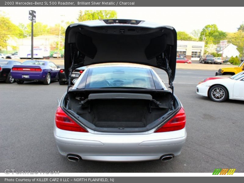 Brilliant Silver Metallic / Charcoal 2003 Mercedes-Benz SL 500 Roadster