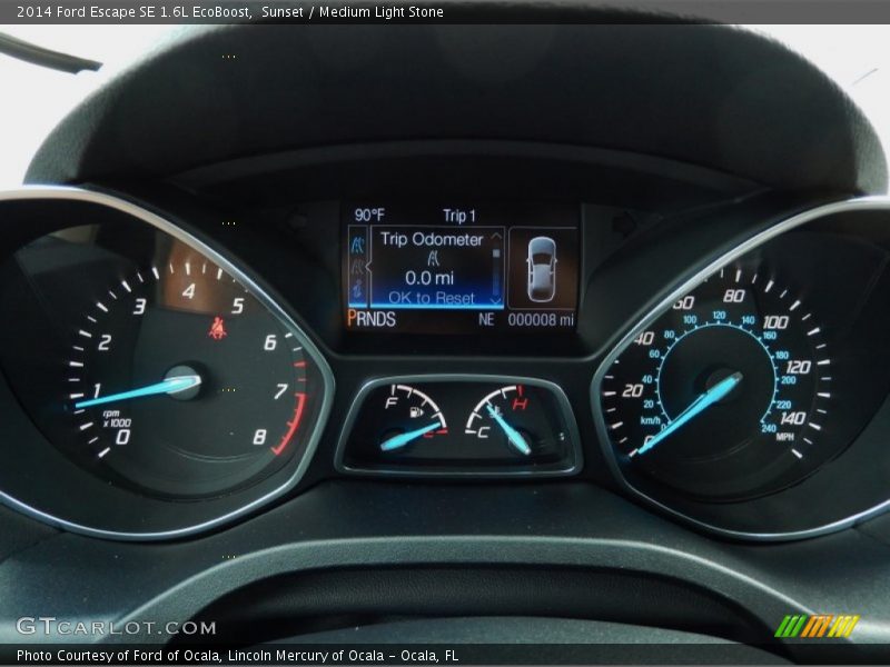 Sunset / Medium Light Stone 2014 Ford Escape SE 1.6L EcoBoost