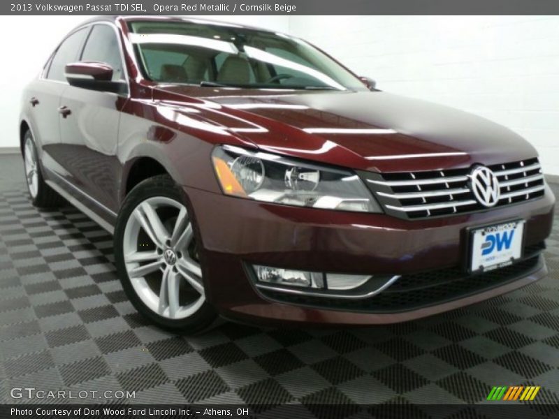 Opera Red Metallic / Cornsilk Beige 2013 Volkswagen Passat TDI SEL