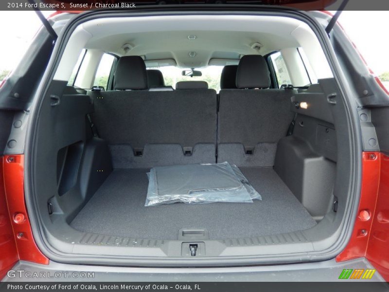 Sunset / Charcoal Black 2014 Ford Escape S