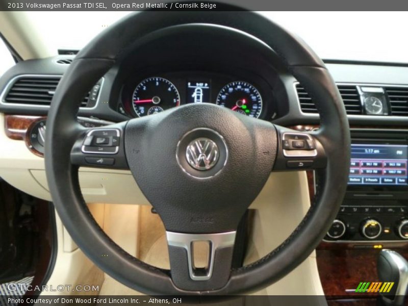 Opera Red Metallic / Cornsilk Beige 2013 Volkswagen Passat TDI SEL