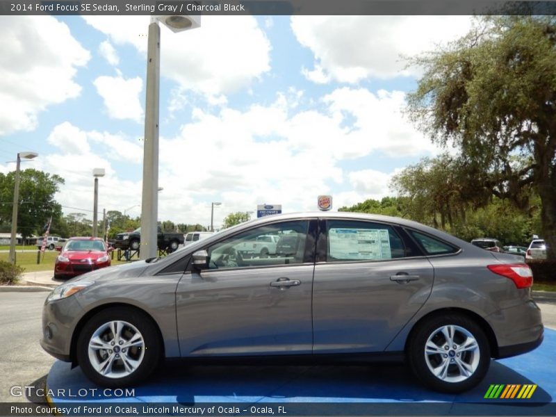 Sterling Gray / Charcoal Black 2014 Ford Focus SE Sedan