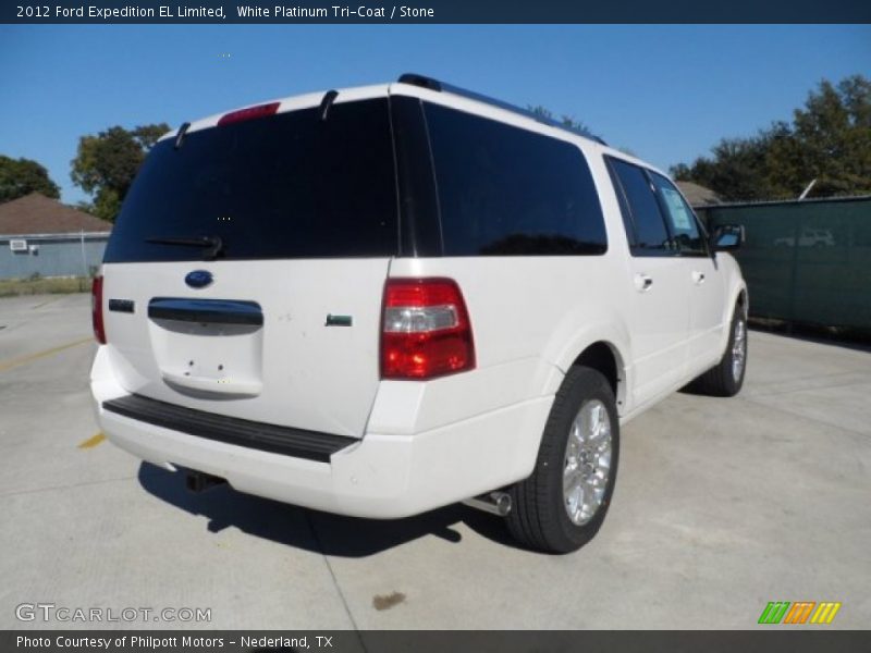 White Platinum Tri-Coat / Stone 2012 Ford Expedition EL Limited