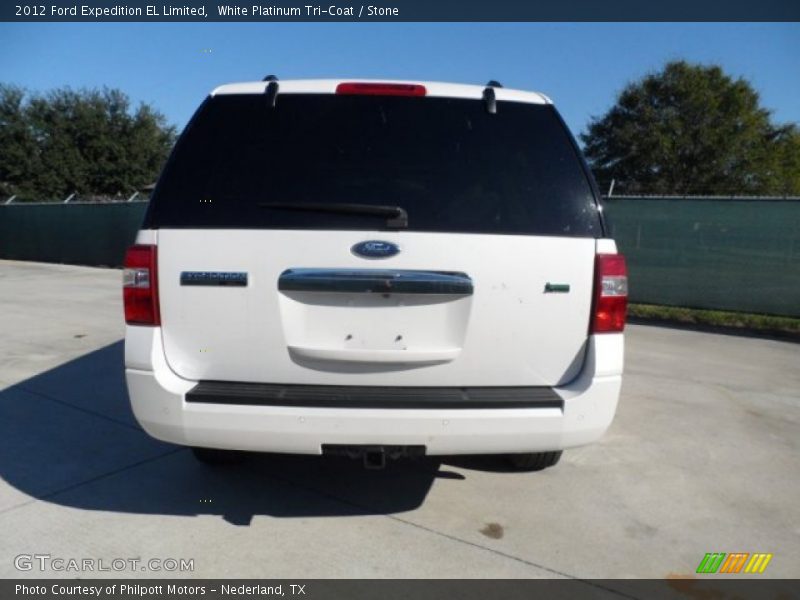 White Platinum Tri-Coat / Stone 2012 Ford Expedition EL Limited
