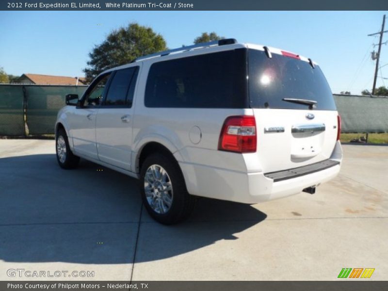 White Platinum Tri-Coat / Stone 2012 Ford Expedition EL Limited
