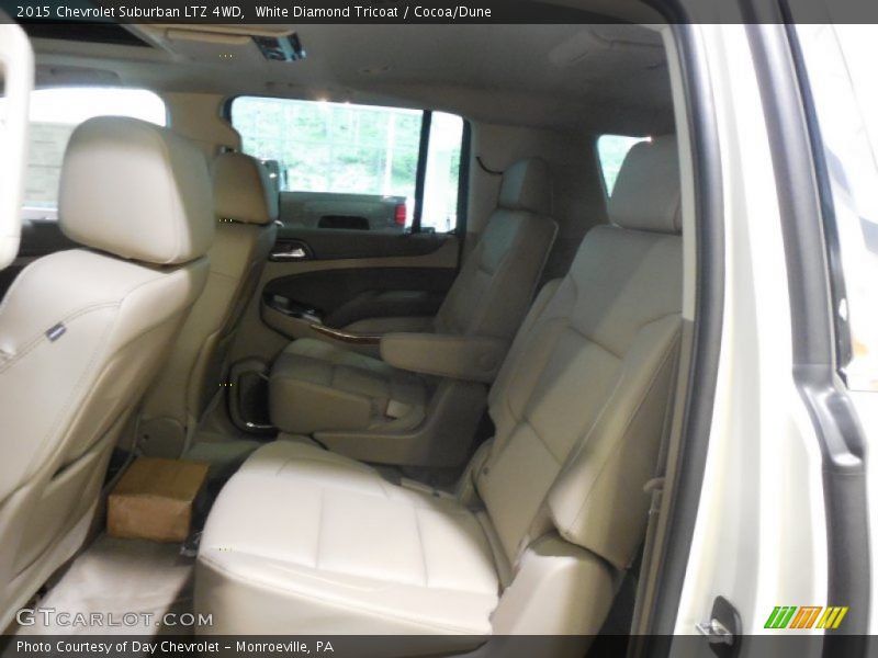 White Diamond Tricoat / Cocoa/Dune 2015 Chevrolet Suburban LTZ 4WD