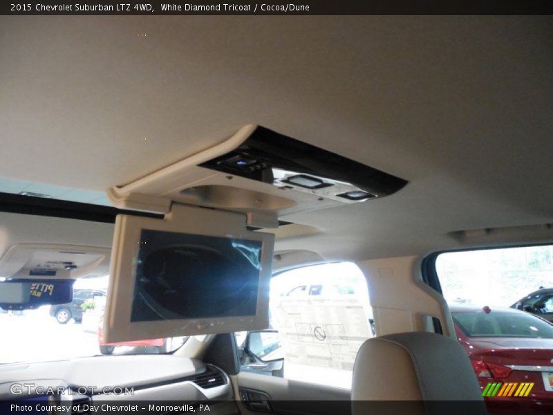 White Diamond Tricoat / Cocoa/Dune 2015 Chevrolet Suburban LTZ 4WD