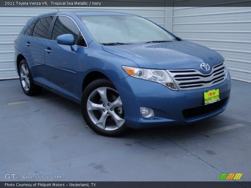 Tropical Sea Metallic / Ivory 2011 Toyota Venza V6