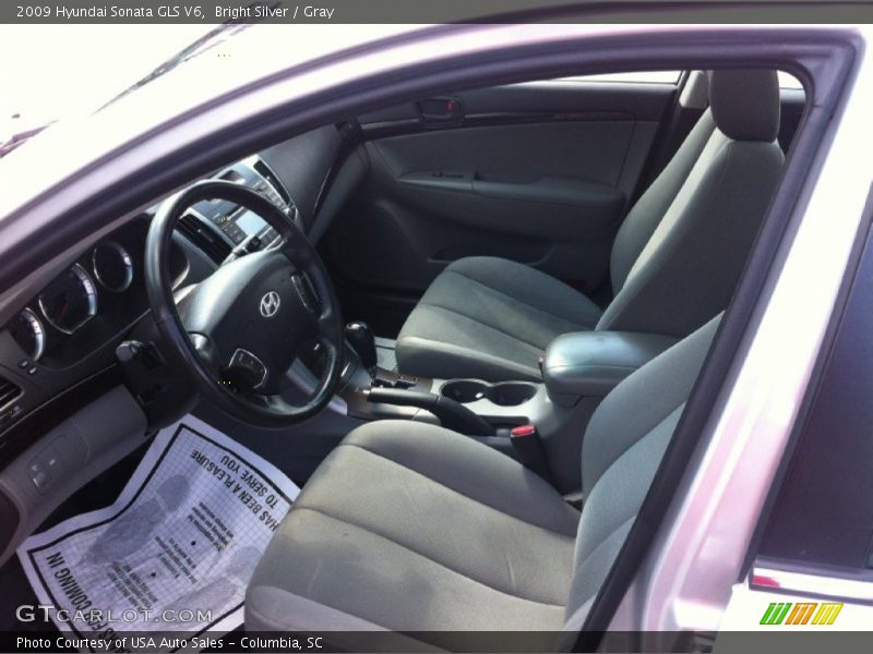 Bright Silver / Gray 2009 Hyundai Sonata GLS V6