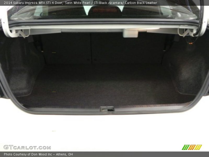 Satin White Pearl / STI Black Alcantara/ Carbon Black Leather 2014 Subaru Impreza WRX STi 4 Door