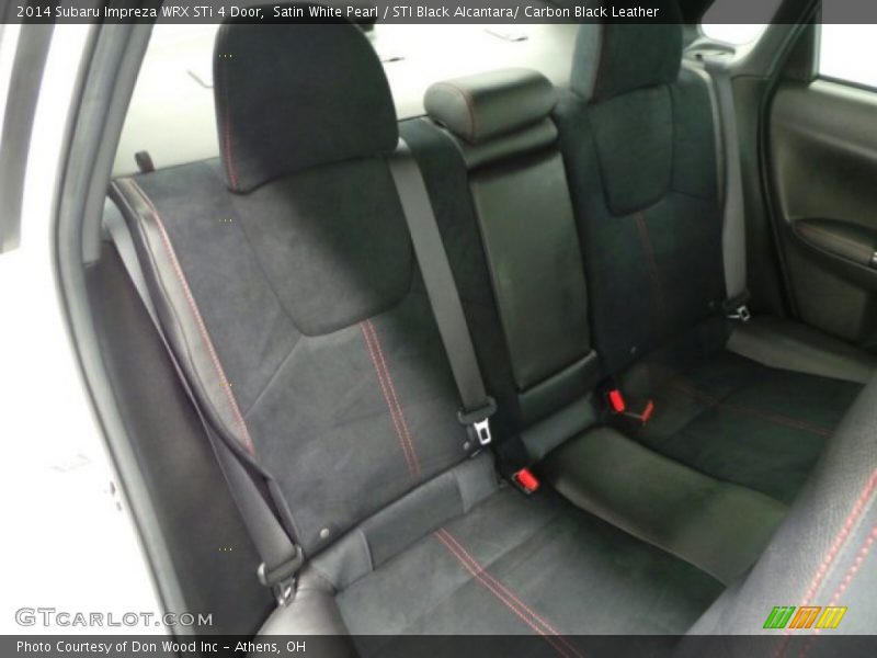Satin White Pearl / STI Black Alcantara/ Carbon Black Leather 2014 Subaru Impreza WRX STi 4 Door