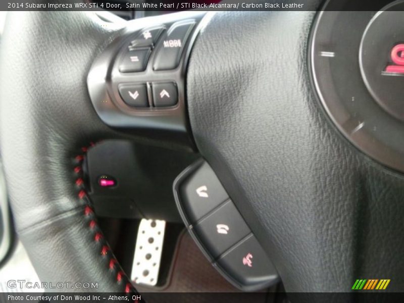 Satin White Pearl / STI Black Alcantara/ Carbon Black Leather 2014 Subaru Impreza WRX STi 4 Door