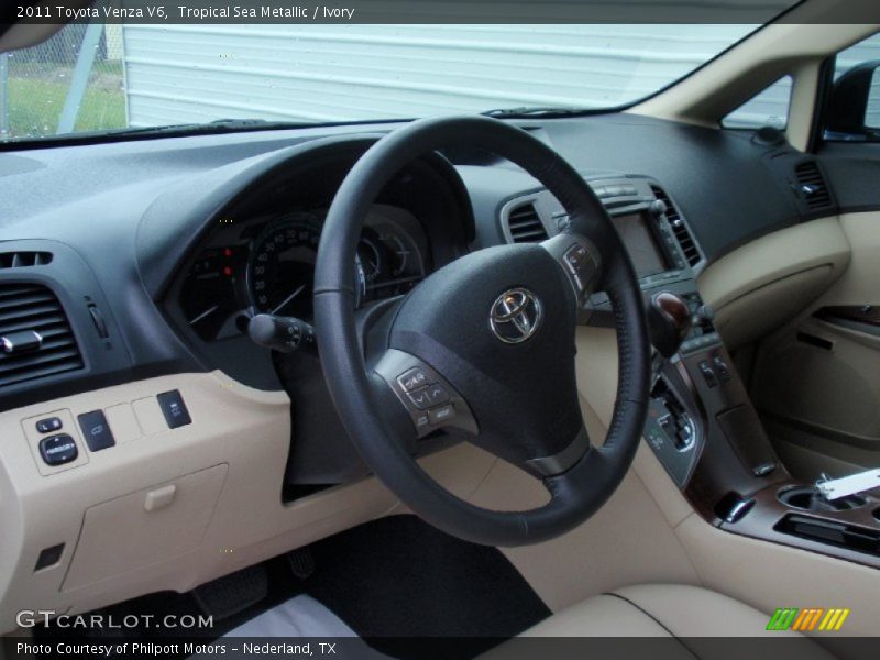 Tropical Sea Metallic / Ivory 2011 Toyota Venza V6