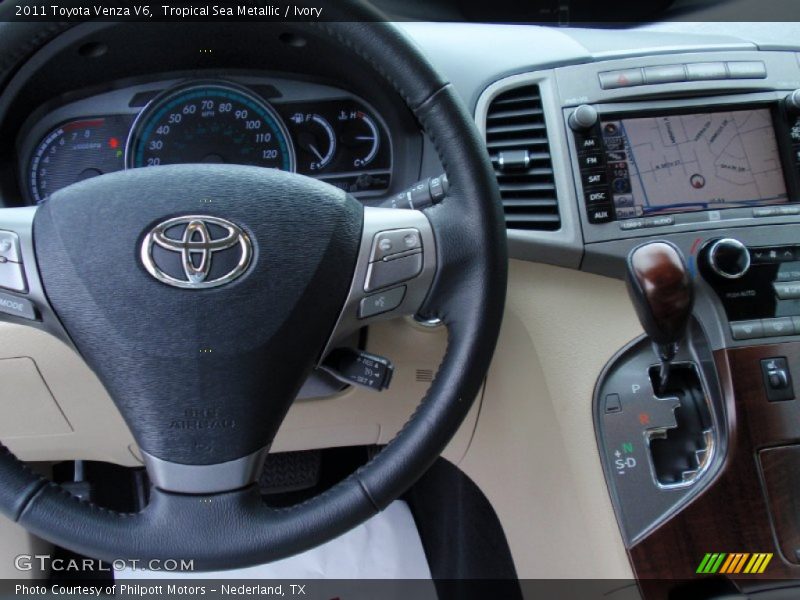 Tropical Sea Metallic / Ivory 2011 Toyota Venza V6