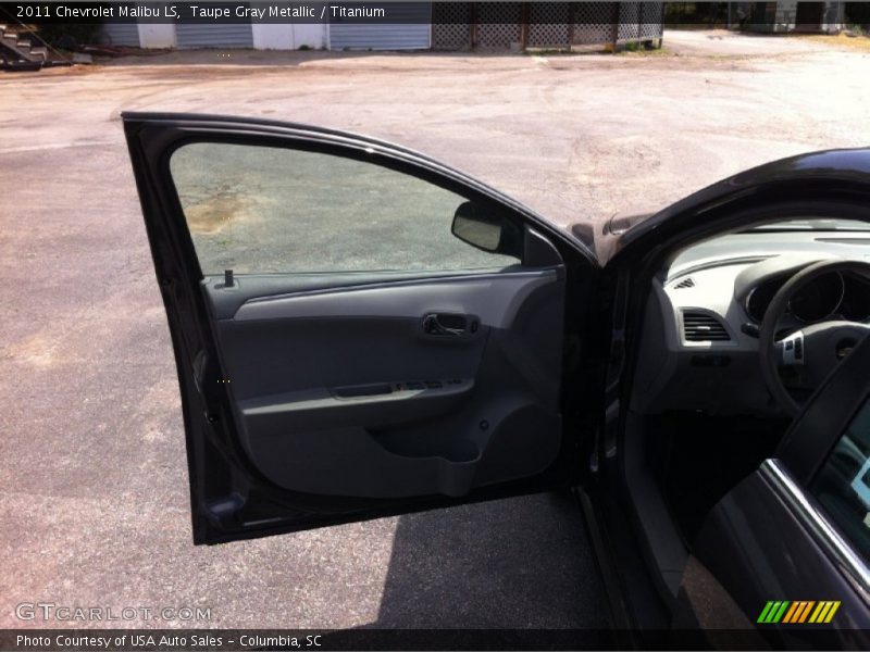 Taupe Gray Metallic / Titanium 2011 Chevrolet Malibu LS