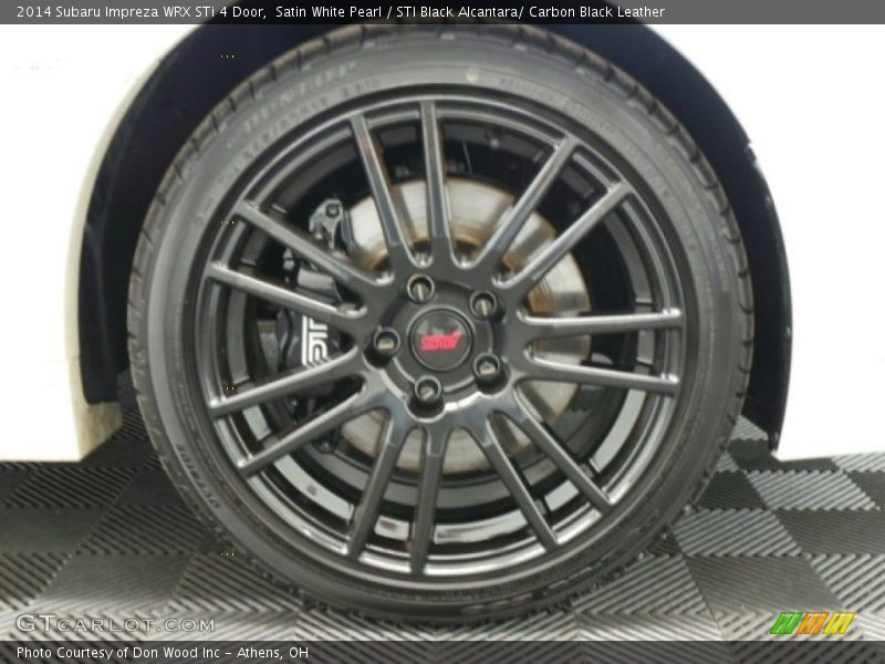 Satin White Pearl / STI Black Alcantara/ Carbon Black Leather 2014 Subaru Impreza WRX STi 4 Door