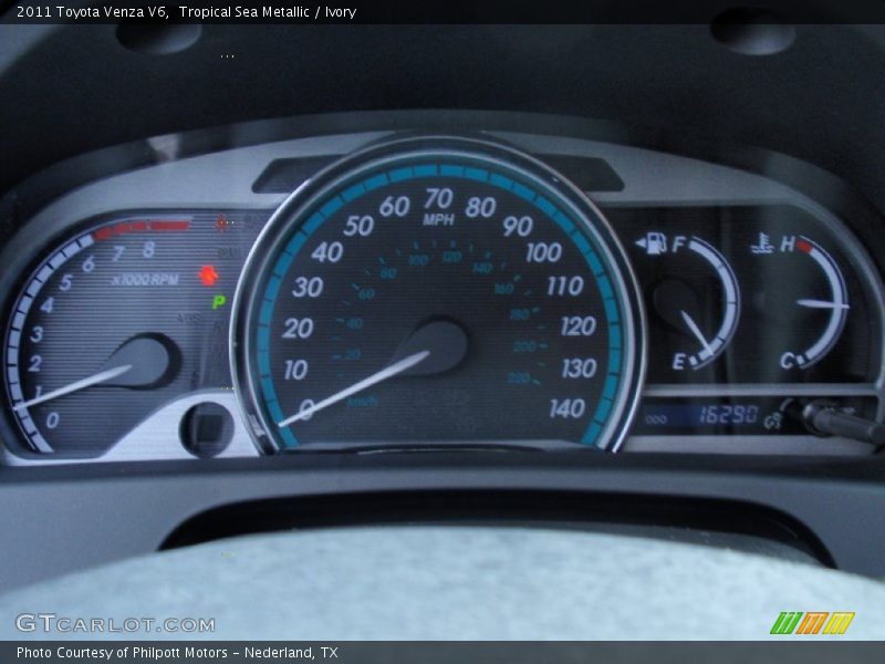 Tropical Sea Metallic / Ivory 2011 Toyota Venza V6