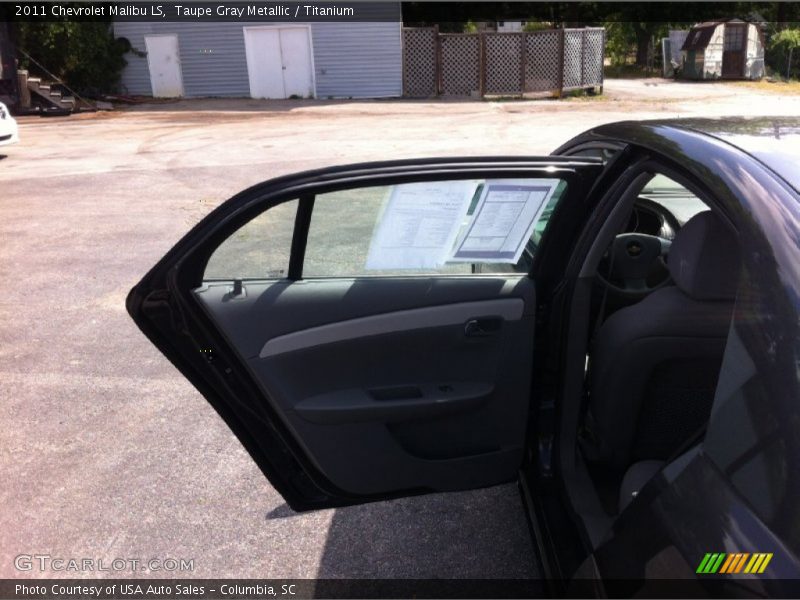 Taupe Gray Metallic / Titanium 2011 Chevrolet Malibu LS