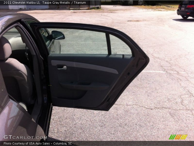 Taupe Gray Metallic / Titanium 2011 Chevrolet Malibu LS