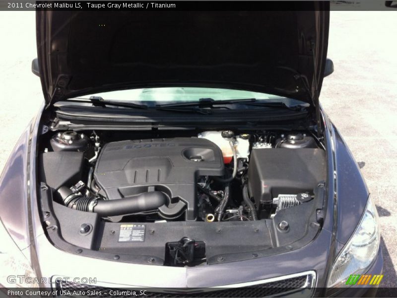 Taupe Gray Metallic / Titanium 2011 Chevrolet Malibu LS